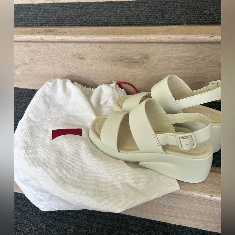 Camper Elegant Cream Women's Sandals